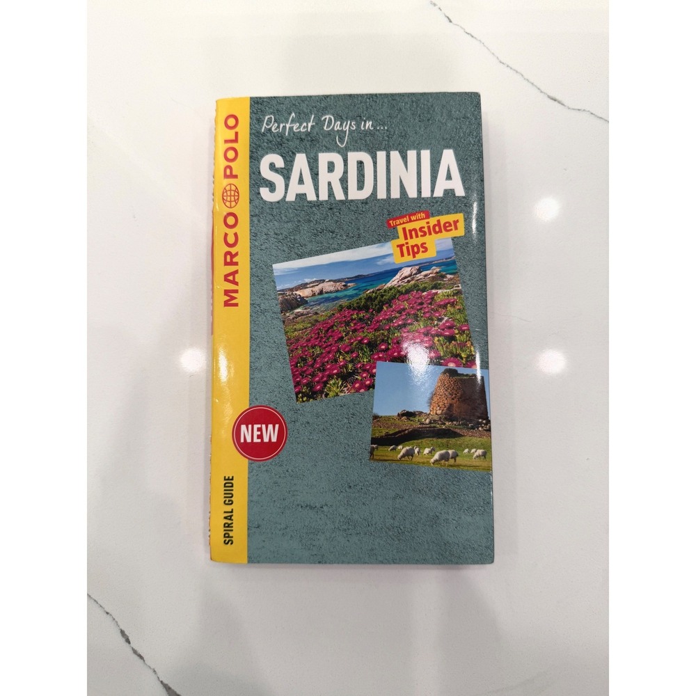 Marco Polo Sardinia Spiral Guide Travel Book with Map Insider Tips Italy Guide‎